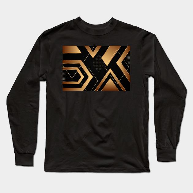 Background Golden On Long Sleeve T-Shirt by Shop Ovov